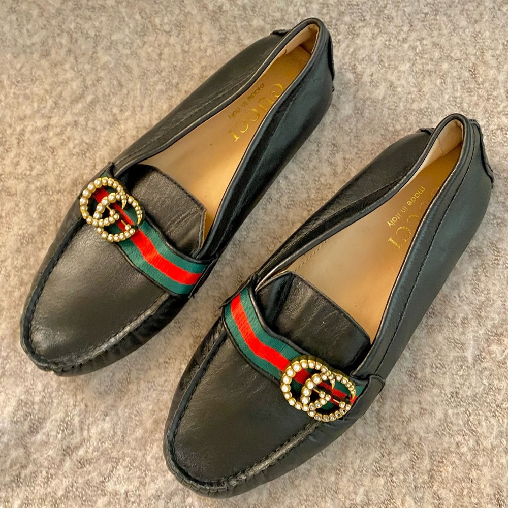 COPY - Gucci black leather/ women’s flat